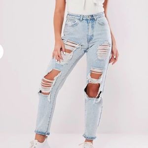 Miss guided riot high rise mom jean